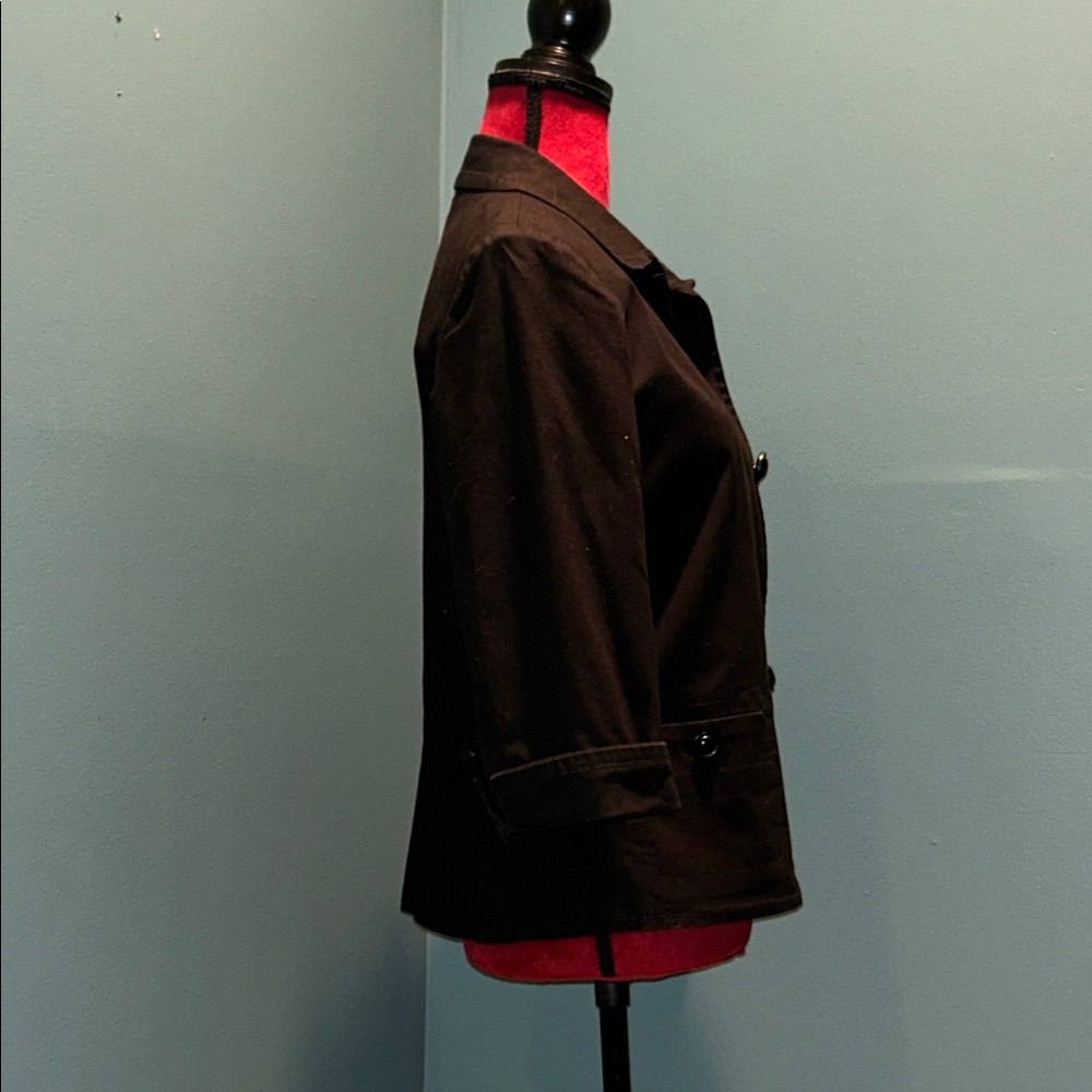 Talbots Classic Black Women's Jacket Size 8 - Picture 4 of 10